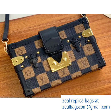 Louis Vuitton Petite Malle Bag Damier Tressage Black M53253 2019 - Click Image to Close
