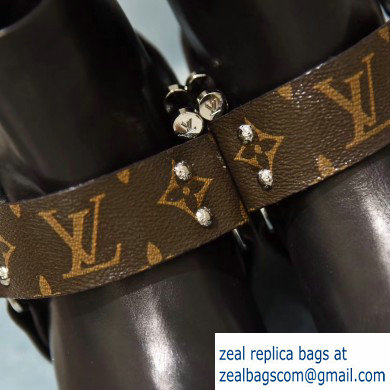 Louis Vuitton Rhapsody Ankle Boots Black/Monogram Canvas 2019 - Click Image to Close