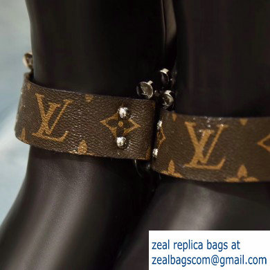 Louis Vuitton Rhapsody High Boots Black/Monogram Canvas 2019 - Click Image to Close
