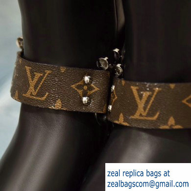 Louis Vuitton Rhapsody High Boots Black/Monogram Canvas 2019