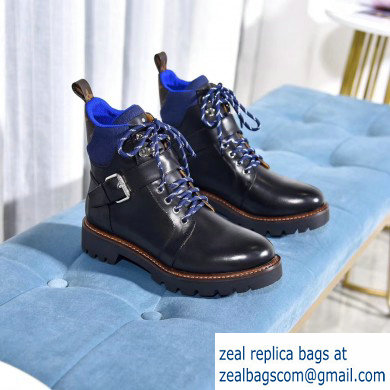 Louis Vuitton Territory Ranger Ankle Boots Black/Blue 2019