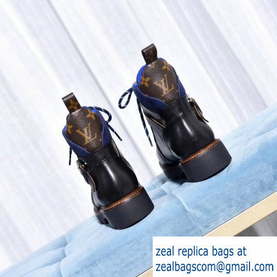 Louis Vuitton Territory Ranger Ankle Boots Black/Blue 2019