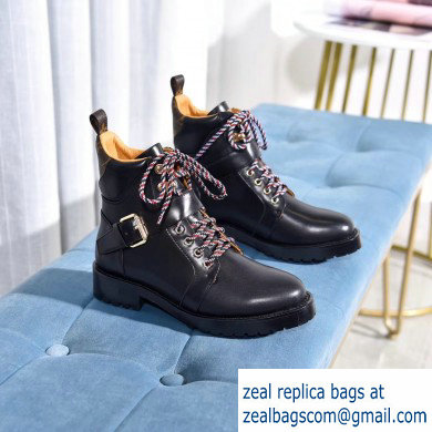 Louis Vuitton Territory Ranger Ankle Boots Black/Khaki 2019