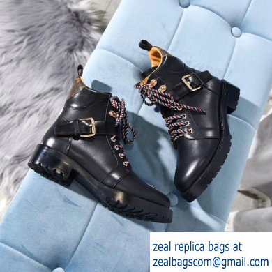 Louis Vuitton Territory Ranger Ankle Boots Black/Khaki 2019