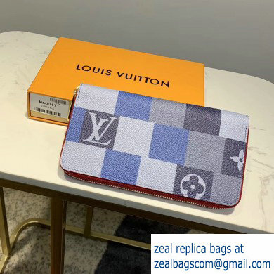 Louis Vuitton Zippy Wallet Damier Blue