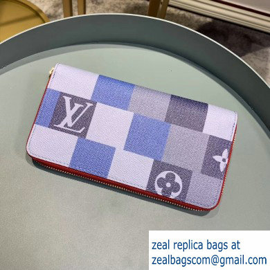 Louis Vuitton Zippy Wallet Damier Blue - Click Image to Close