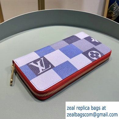 Louis Vuitton Zippy Wallet Damier Blue - Click Image to Close