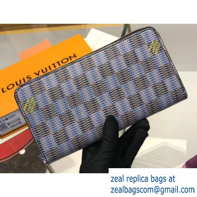 Louis Vuitton Zippy Wallet Damier LV Pop Blue - Click Image to Close