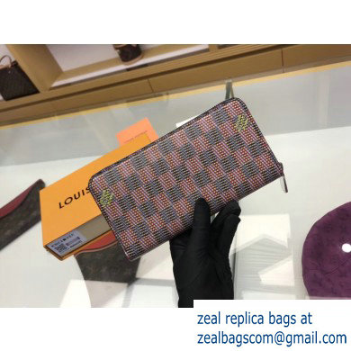 Louis Vuitton Zippy Wallet Damier LV Pop Pink