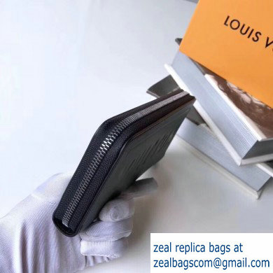 Louis Vuitton Zippy Wallet Logo Black - Click Image to Close