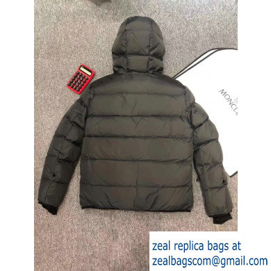 MONCLER HOODED BLACK/YELLOW SKI JACKET 2019 - Click Image to Close