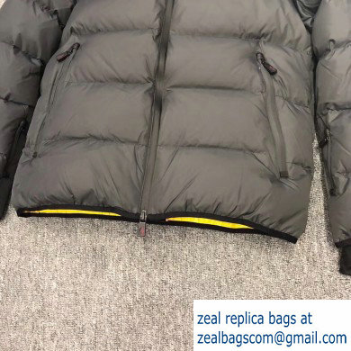 MONCLER HOODED BLACK/YELLOW SKI JACKET 2019 - Click Image to Close