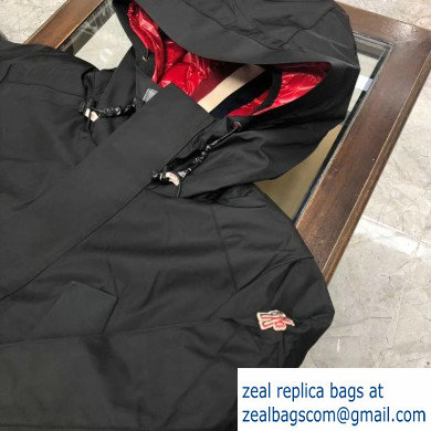 MONCLER HOODED BLACK down coat 2019 - Click Image to Close