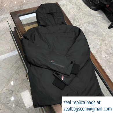 MONCLER HOODED BLACK down coat 2019 - Click Image to Close