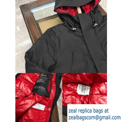 MONCLER HOODED BLACK down coat 2019 - Click Image to Close