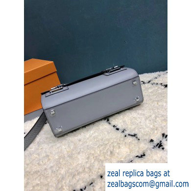 Moynat Natural Cow Leather Cabotin Small City Bag Gray