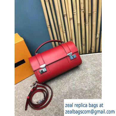 Moynat Natural Cow Leather Cabotin Small City Bag Red