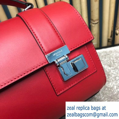 Moynat Natural Cow Leather Cabotin Small City Bag Red - Click Image to Close