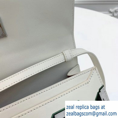 Off-White Graffiti Print Jitney Top Handle Medium Bag White 2019 - Click Image to Close
