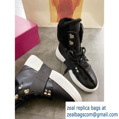 Roger Vivier Viv' Skate Mount Fur Sneakers Black 2019