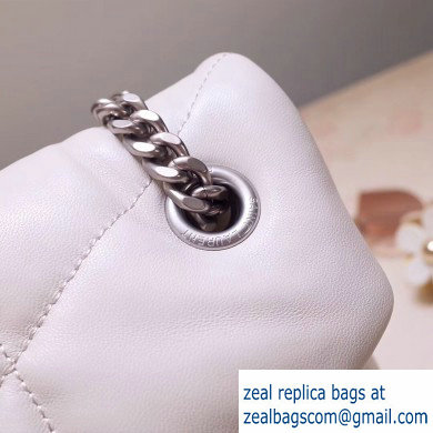Saint Laurent Loulou Puffer Medium Bag In Quilted Lambskin 577475 Creamy 2019