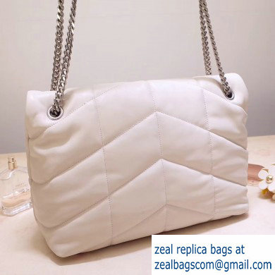Saint Laurent Loulou Puffer Medium Bag In Quilted Lambskin 577475 Creamy 2019