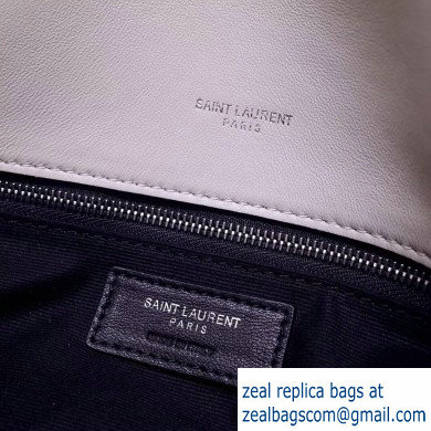 Saint Laurent Loulou Puffer Medium Bag In Quilted Lambskin 577475 Creamy 2019