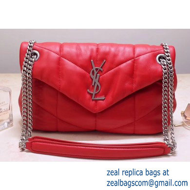 Saint Laurent Loulou Puffer Small Bag In Quilted Lambskin 577476 Red 2019 - Click Image to Close