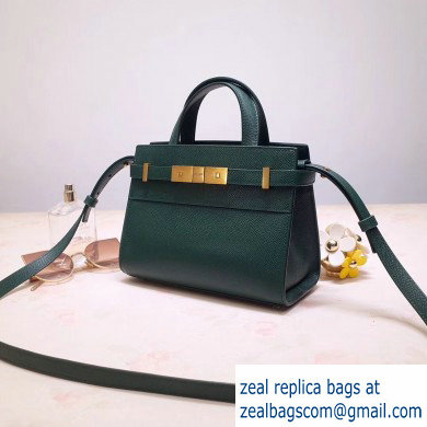 Saint Laurent Manhattan Nano Tote Bag in Grained Leather 593741 Green 2019 - Click Image to Close