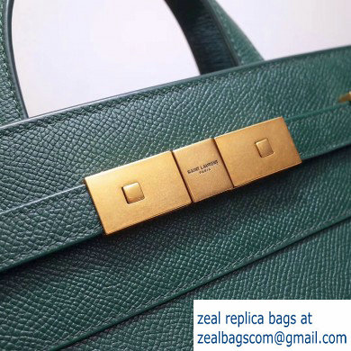 Saint Laurent Manhattan Nano Tote Bag in Grained Leather 593741 Green 2019 - Click Image to Close