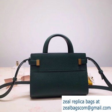 Saint Laurent Manhattan Nano Tote Bag in Grained Leather 593741 Green 2019 - Click Image to Close