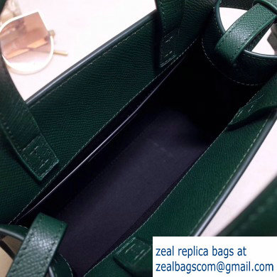 Saint Laurent Manhattan Nano Tote Bag in Grained Leather 593741 Green 2019