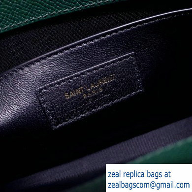 Saint Laurent Manhattan Nano Tote Bag in Grained Leather 593741 Green 2019