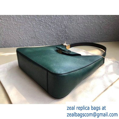 Valentino Grainy Calfskin VSLING Hobo Large Bag 0802 Green 2019