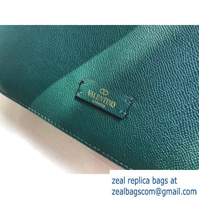 Valentino Grainy Calfskin VSLING Hobo Small Bag 0802 Green 2019