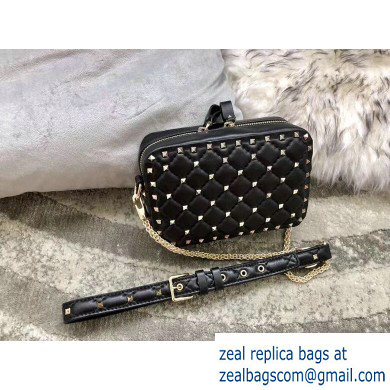 Valentino Rockstud Spike Camera Case Bag 0060 Black - Click Image to Close