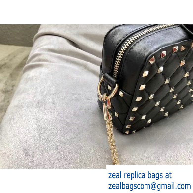 Valentino Rockstud Spike Camera Case Bag 0060 Black - Click Image to Close