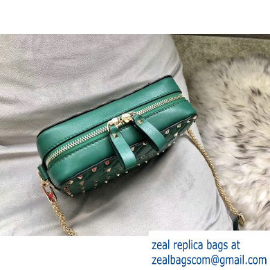 Valentino Rockstud Spike Camera Case Bag 0060 Green - Click Image to Close