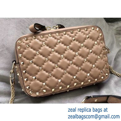 Valentino Rockstud Spike Camera Case Bag 0060 Nude - Click Image to Close