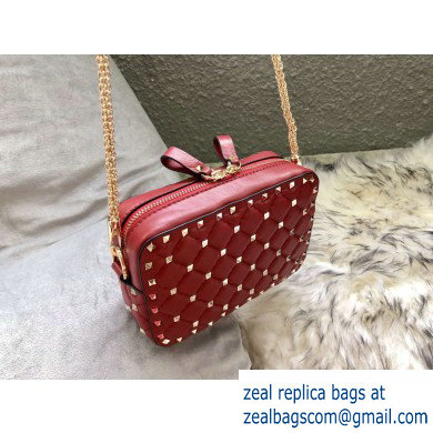 Valentino Rockstud Spike Camera Case Bag 0060 Red - Click Image to Close