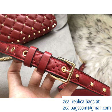 Valentino Rockstud Spike Camera Case Bag 0060 Red - Click Image to Close