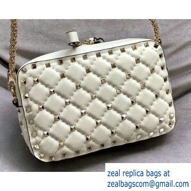 Valentino Rockstud Spike Camera Case Bag 0060 White - Click Image to Close