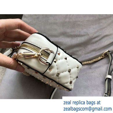 Valentino Rockstud Spike Camera Case Bag 0060 White - Click Image to Close