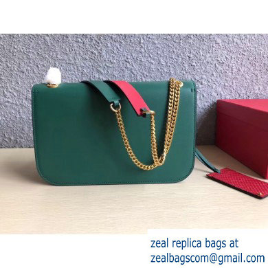 Valentino VLOCK Shoulder Large Bag 0006 Green 2019