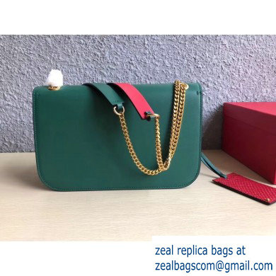 Valentino VLOCK Shoulder Large Bag 0006 Green 2019 - Click Image to Close