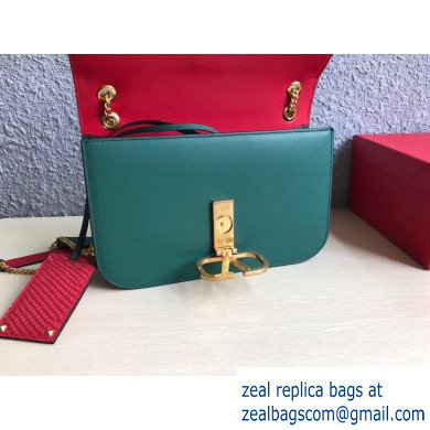 Valentino VLOCK Shoulder Large Bag 0006 Green 2019 - Click Image to Close