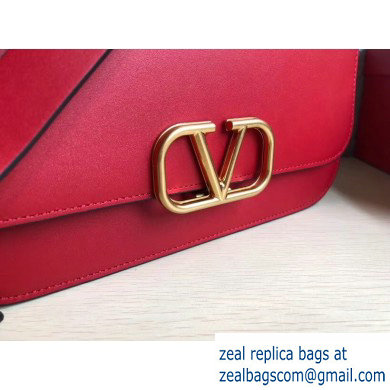 Valentino VLOCK Shoulder Large Bag 0006 Red 2019