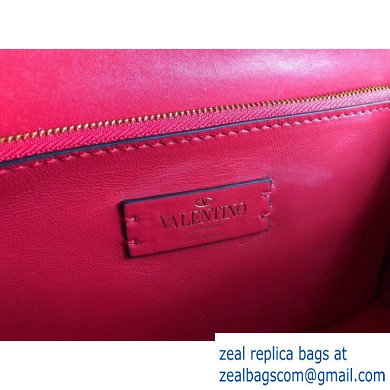 Valentino VLOCK Shoulder Large Bag 0006 Red 2019