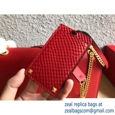 Valentino VLOCK Shoulder Large Bag 0006 Red 2019 - Click Image to Close