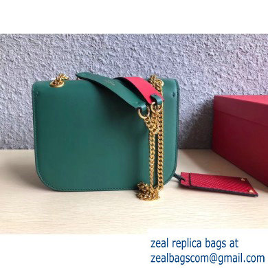 Valentino VLOCK Shoulder Small Bag 0006 Green 2019